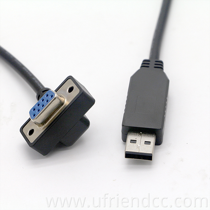 RS232 DB9 Female to USB 2.0 A Female Serial Cable Adapter Converter 8